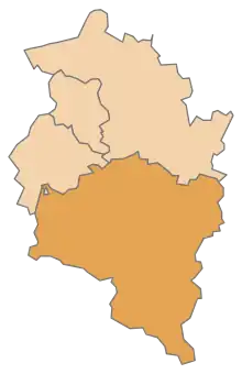 Lage des Bezirkes Bludenz in Vorarlberg