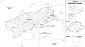 Karte von AmteiSolothurn-Lebern