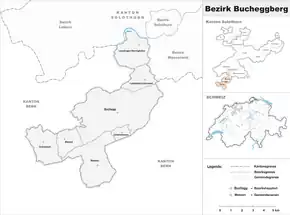 Karte von Bezirk Bucheggberg