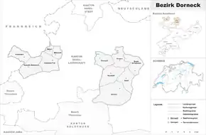 Karte von Bezirk Dorneck