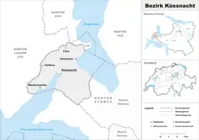 Karte von Bezirk Küssnacht