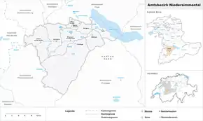 Karte von Amtsbezirk Niedersimmental