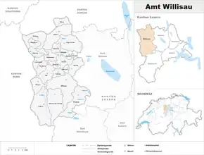 Karte von Amt Willisau