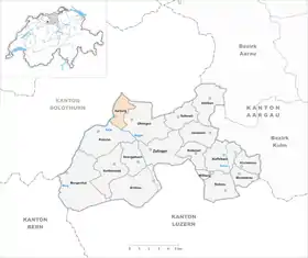 Karte von Aarburg