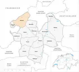 Karte von Allschwil