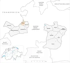 Karte von Bättwil