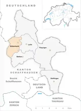 Karte von Büttenhardt