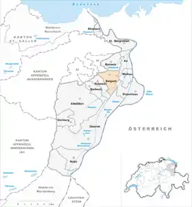 Karte von Balgach