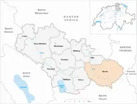 Karte von Bauma