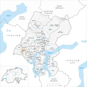 Karte von Bedigliora