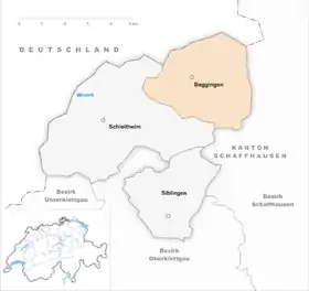 Karte von Beggingen