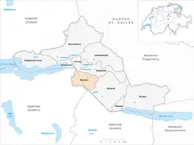 Karte von Benken