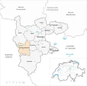 Karte von Bichelsee-Balterswil