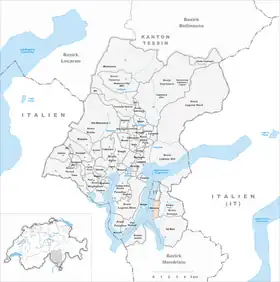 Karte von Bissone