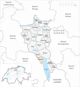 Karte von Boniswil