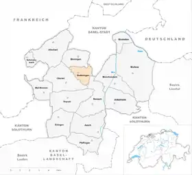 Karte von Bottmingen