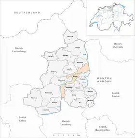 Karte von Brugg