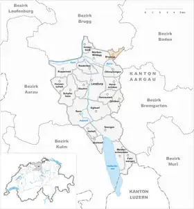 Karte von Brunegg