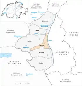 Karte von Buchs