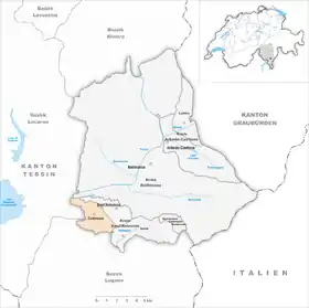 Karte von Cadenazzo