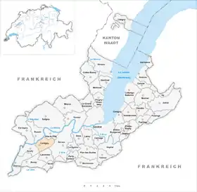 Karte von Cartigny