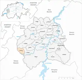 Karte von Chénens