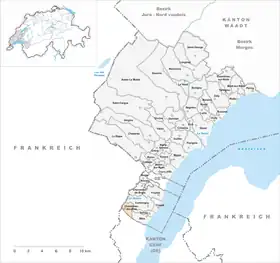 Karte von Chavannes-des-Bois