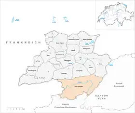 Karte von Clos du Doubs