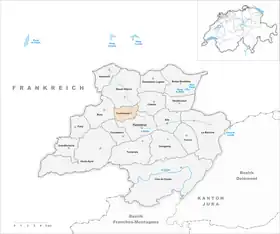 Karte von Courchavon