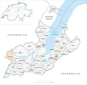 Karte von Dardagny