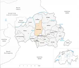 Karte von Derendingen