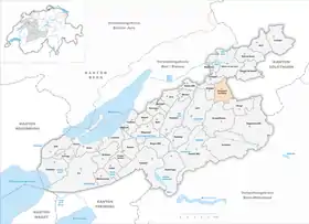 Karte von Diessbach bei Büren