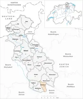 Karte von Dietlikon