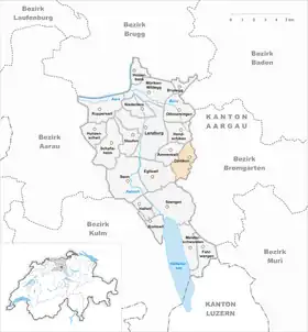 Karte von Dintikon