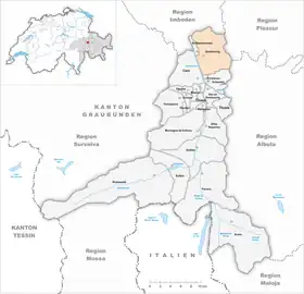 Karte von Domleschg