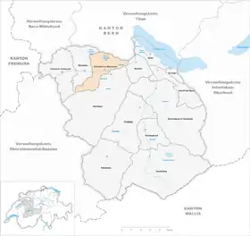 Karte von Erlenbach im Simmental