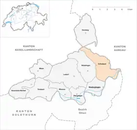 Karte von Erlinsbach