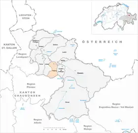 Karte von Fideris