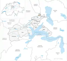 Karte von Gisikon