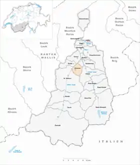 Karte von Grächen