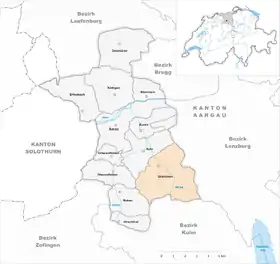 Karte von Gränichen