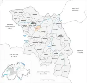 Karte von Graben