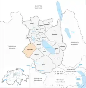 Karte von Grosswangen