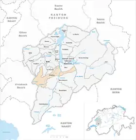 Karte von Greyerz(frz. Gruyères)