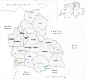 Karte von Hüttikon