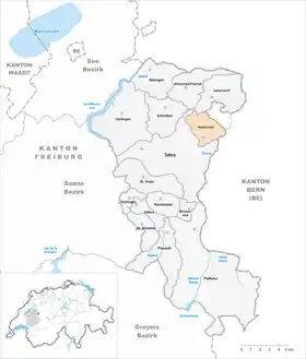 Karte von Heitenried