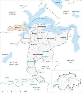 Karte von Hergiswil