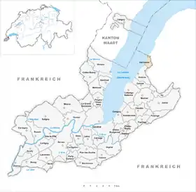 Karte von Hermance
