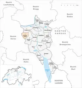 Karte von Hunzenschwil