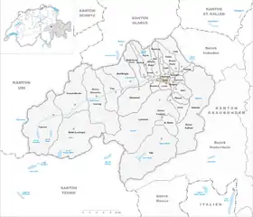 Karte von Ilanz
